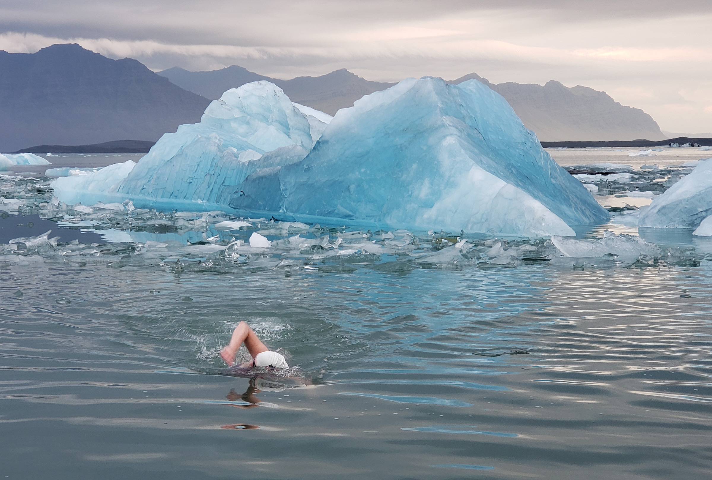 glorious jaimie monahan ice swimming in water