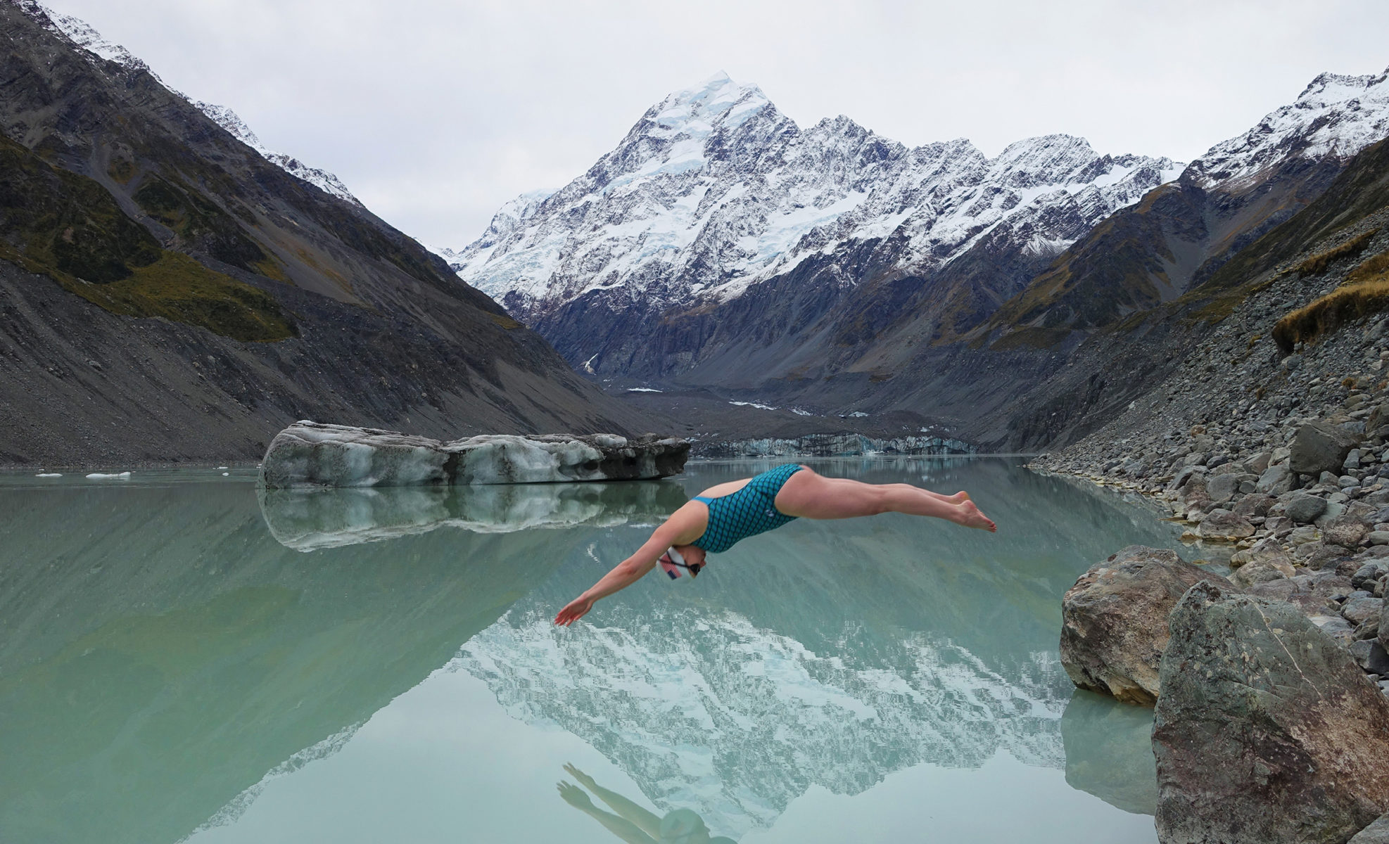 glorious jaimie monahan ice swimming jumping into lake