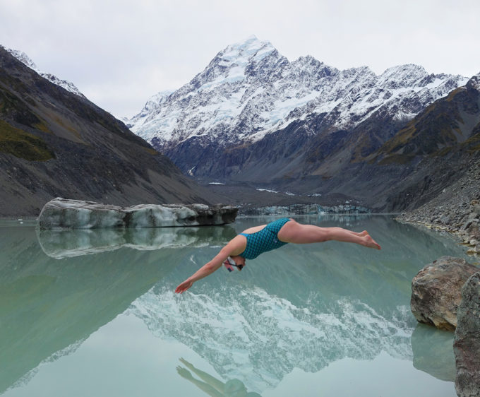 glorious jaimie monahan ice swimming jumping into lake