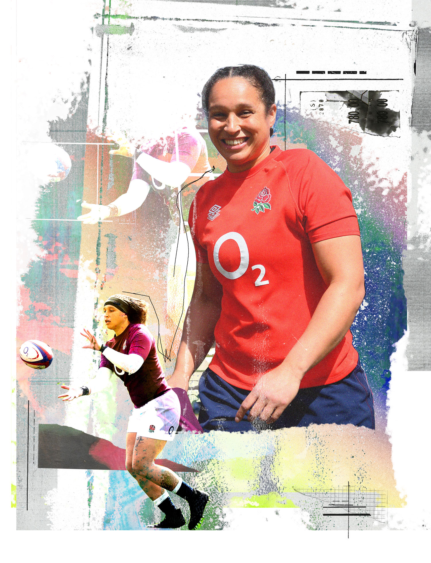 Rugby photomontage