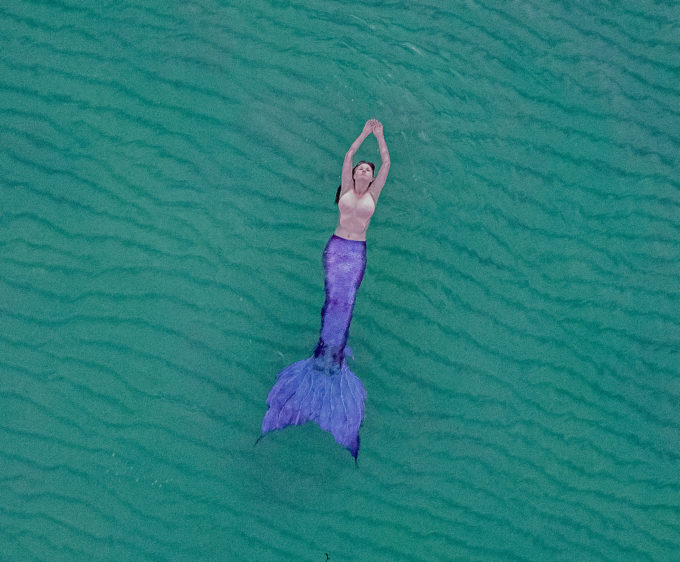 glorious st ives mermaid drone