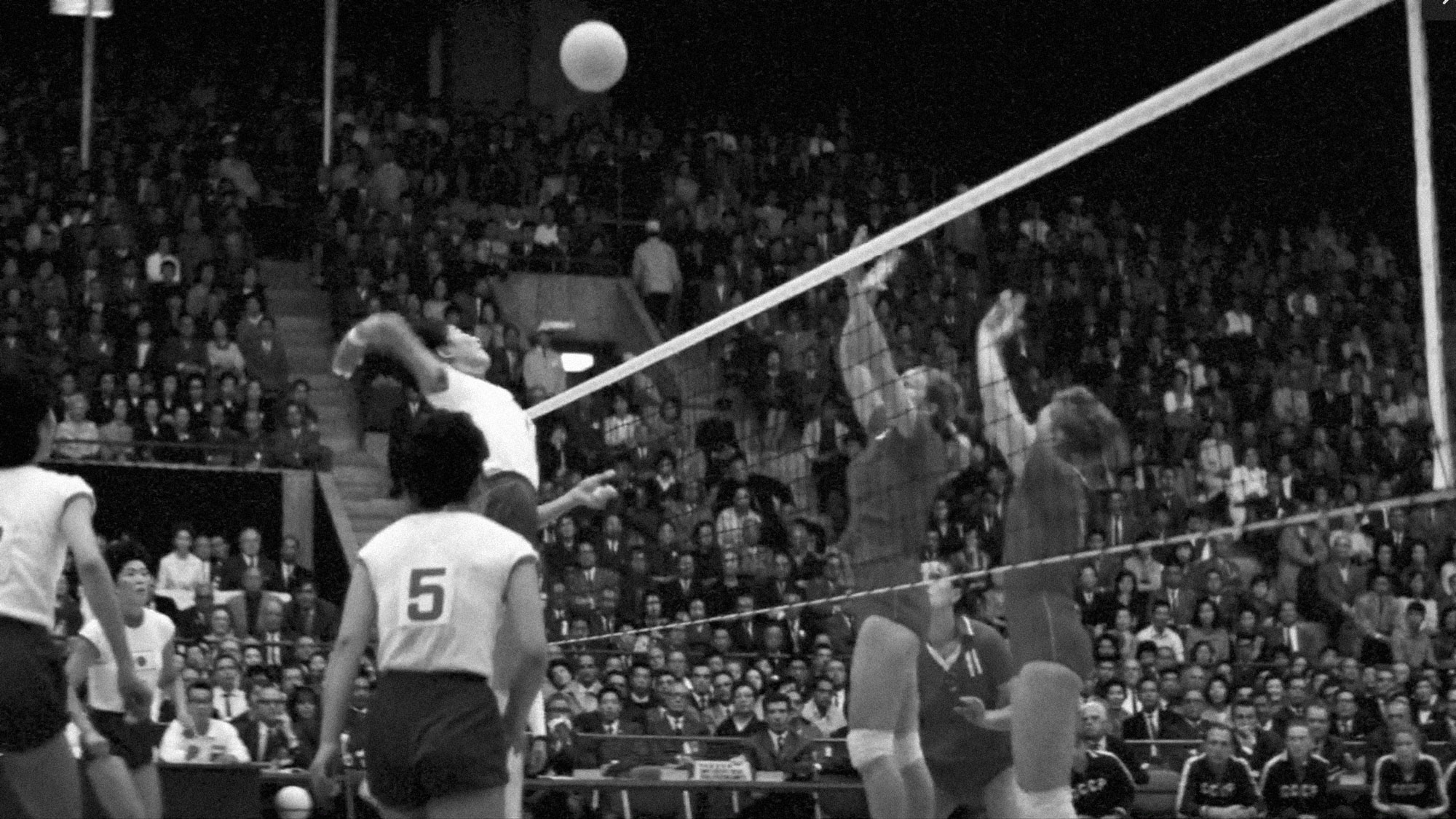 black white image volleyball