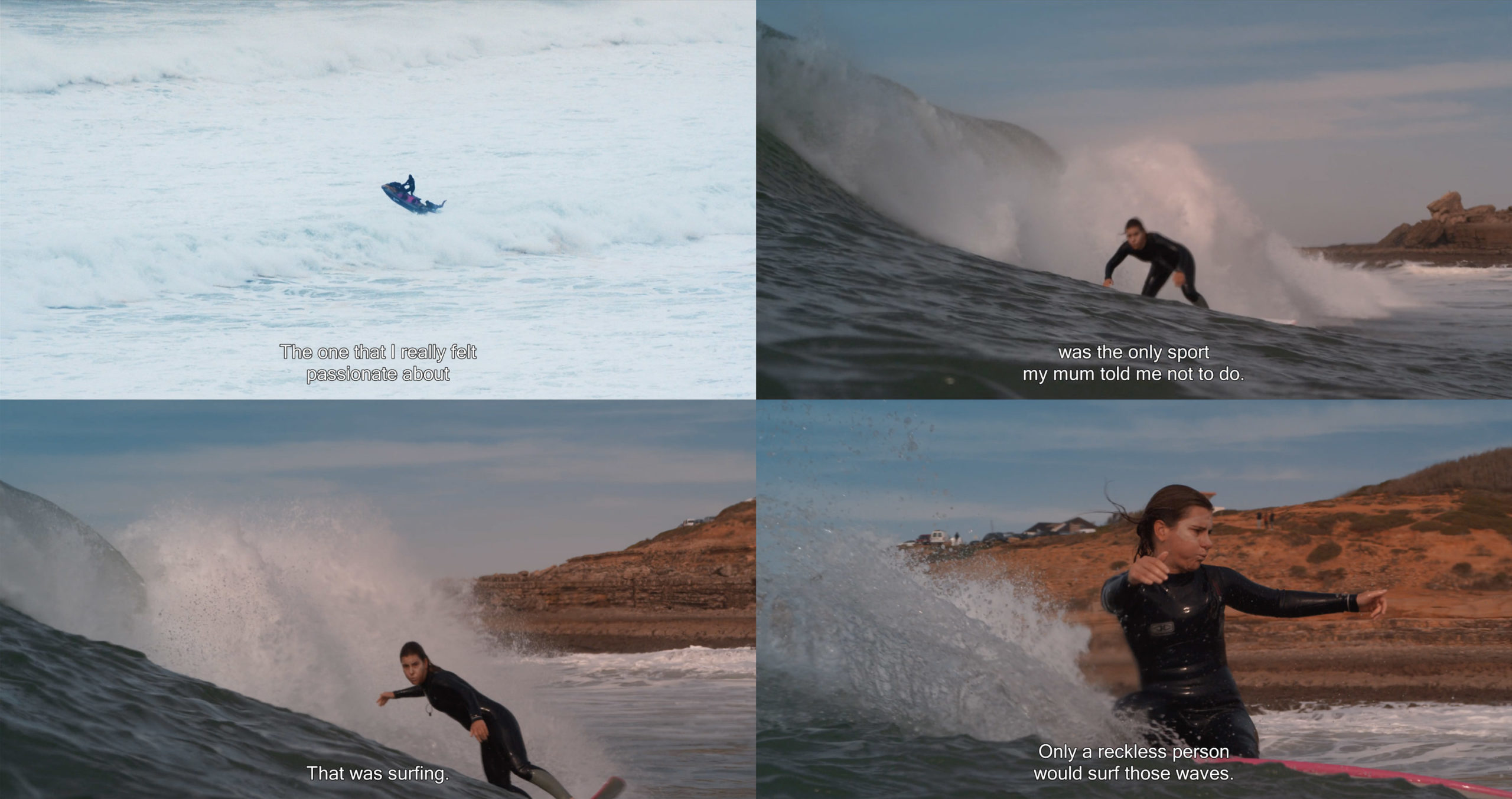 Joana Andrade Surfing wave