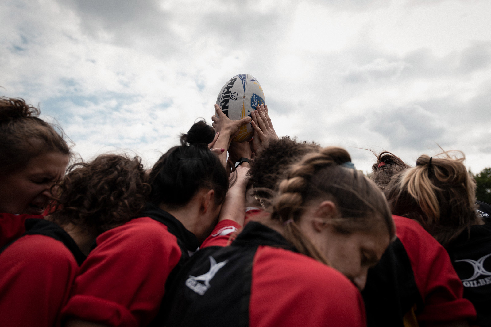 glorious fernando fath women’s rugby team close up of hands and ball