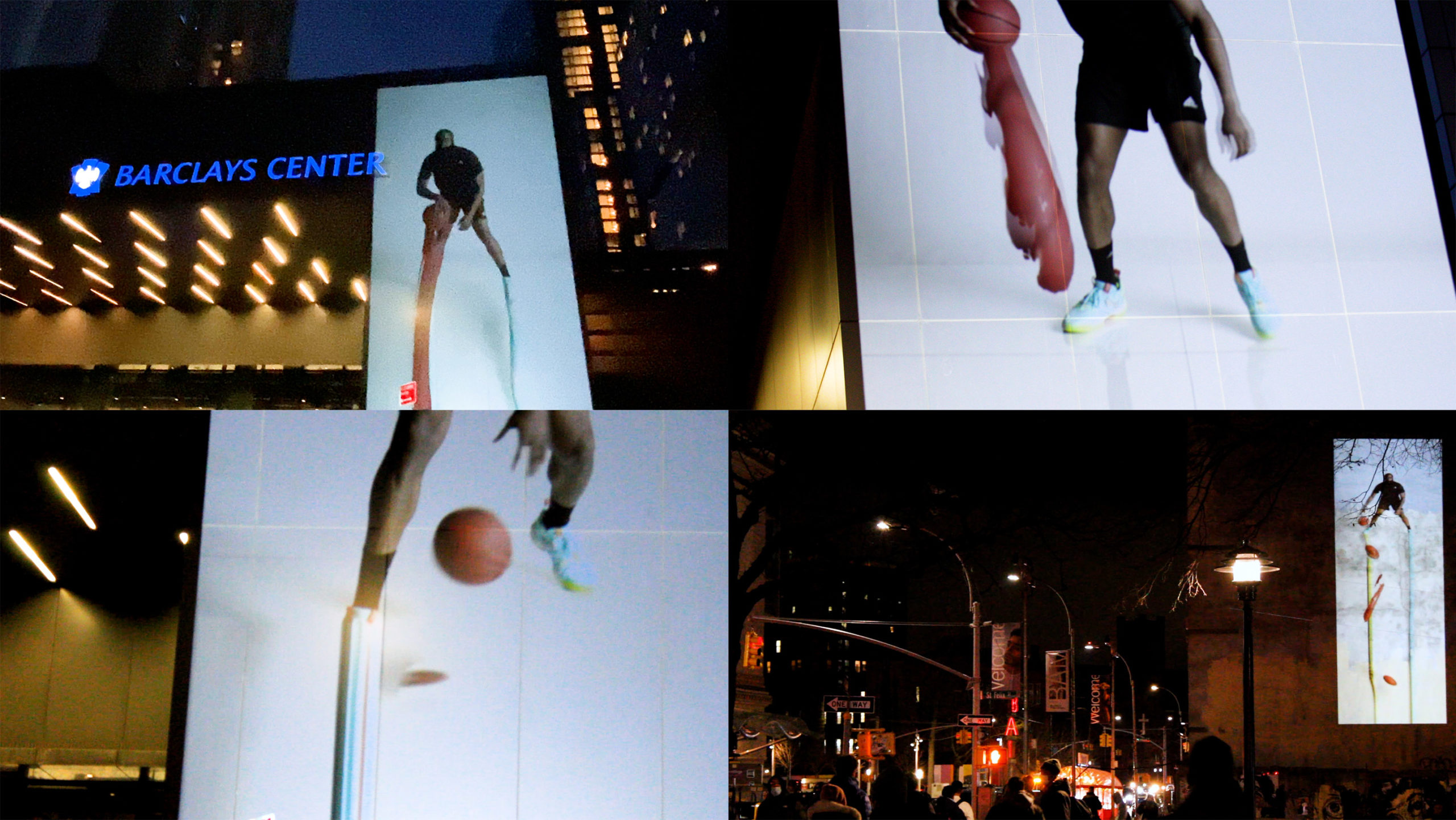 glorious wendy yu adidas new york james harden installation projection